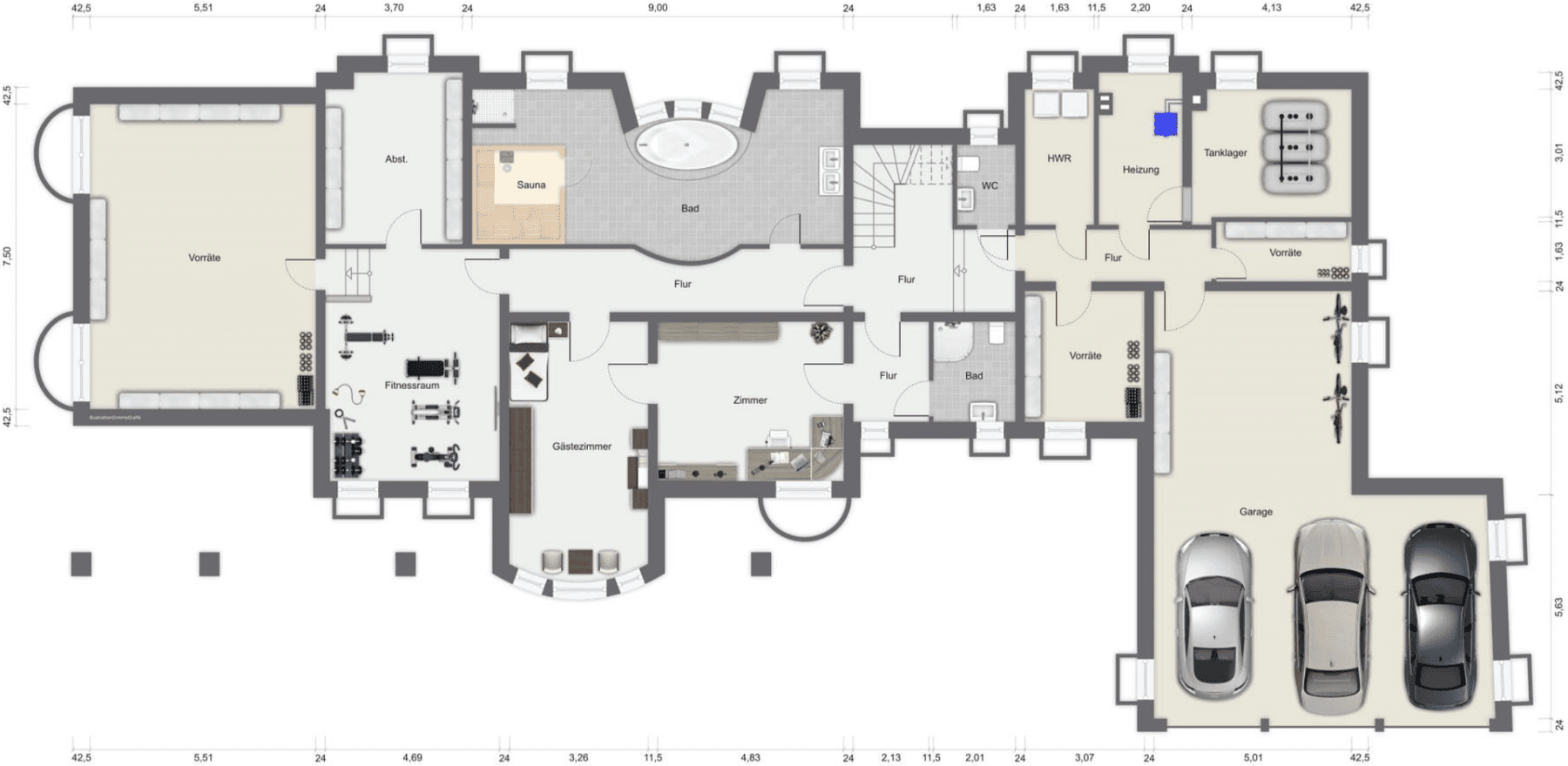 Prodej domu 350 m², pozemek 1.387 m², Flieden, Hessen Prodej domu 350 m², pozemek 1.387 m², Flieden, Hessen