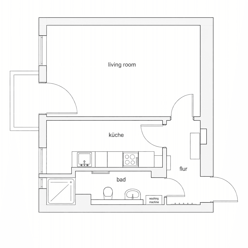 Pronájem bytu 1+1 38 m², Berlin, Berlín Pronájem bytu 1+1 38 m², Berlin, Berlín