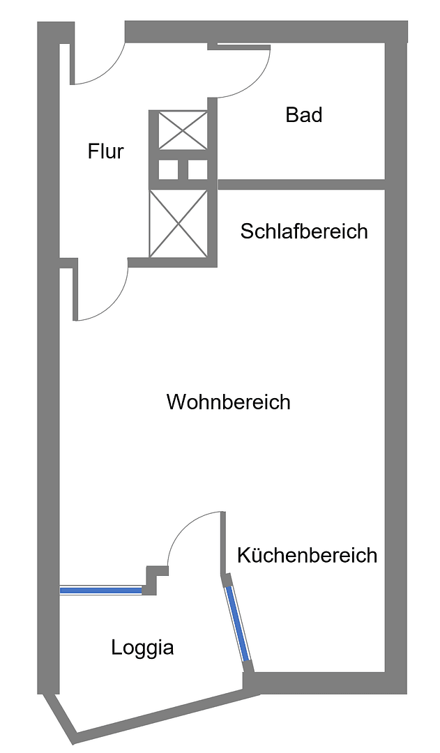 Pronájem bytu 1+1 31 m², Adam-Klein-Straße 139a, Nürnberg, Bavorsko Pronájem bytu 1+1 31 m², Adam-Klein-Straße 139a, Nürnberg, Bavorsko