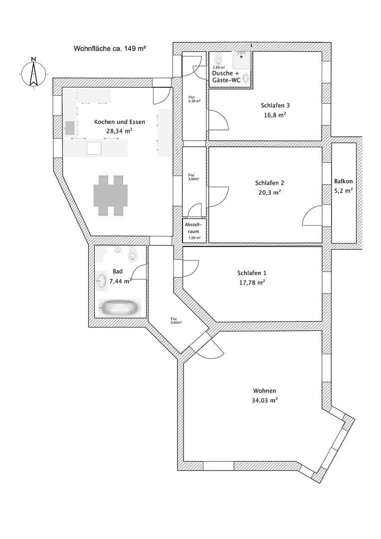 Prodej bytu 4+1 146 m², Prinzregentenstr., Berlin, Berlín Prodej bytu 4+1 146 m², Prinzregentenstr., Berlin, Berlín