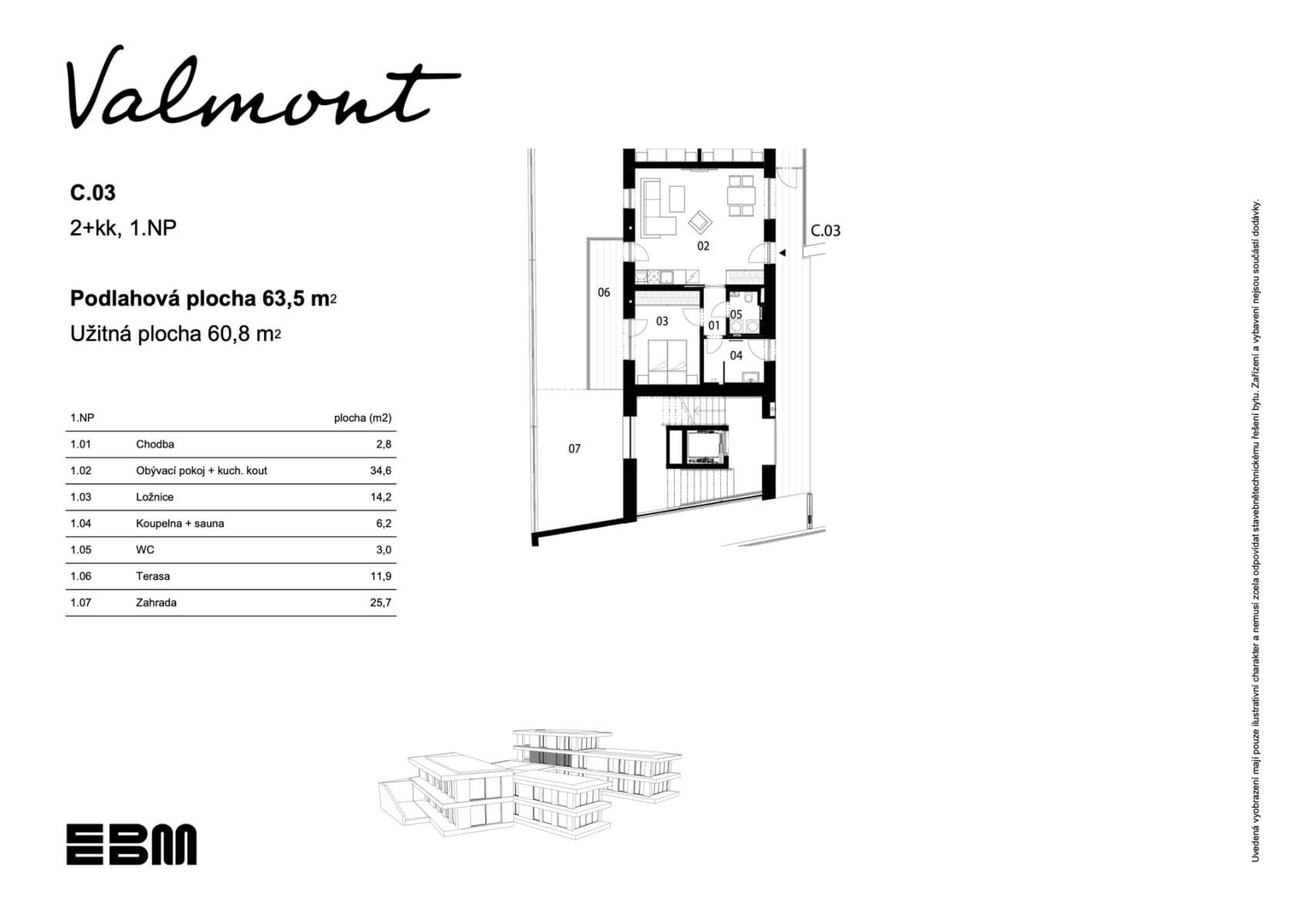 Prodej bytu 2+kk 61 m², Lázeňský vrch, Doksy, Liberecký kraj Prodej bytu 2+kk 61 m², Lázeňský vrch, Doksy, Liberecký kraj