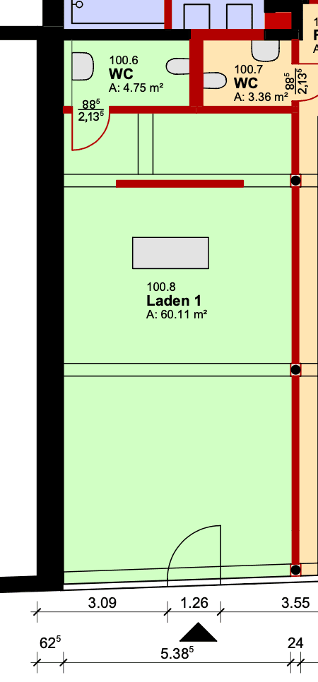Pronájem nebytového prostoru 92 m², Hauptstraße 3-5, Recke, Severní Porýní-Vestfálsko Pronájem nebytového prostoru 92 m², Hauptstraße 3-5, Recke, Severní Porýní-Vestfálsko