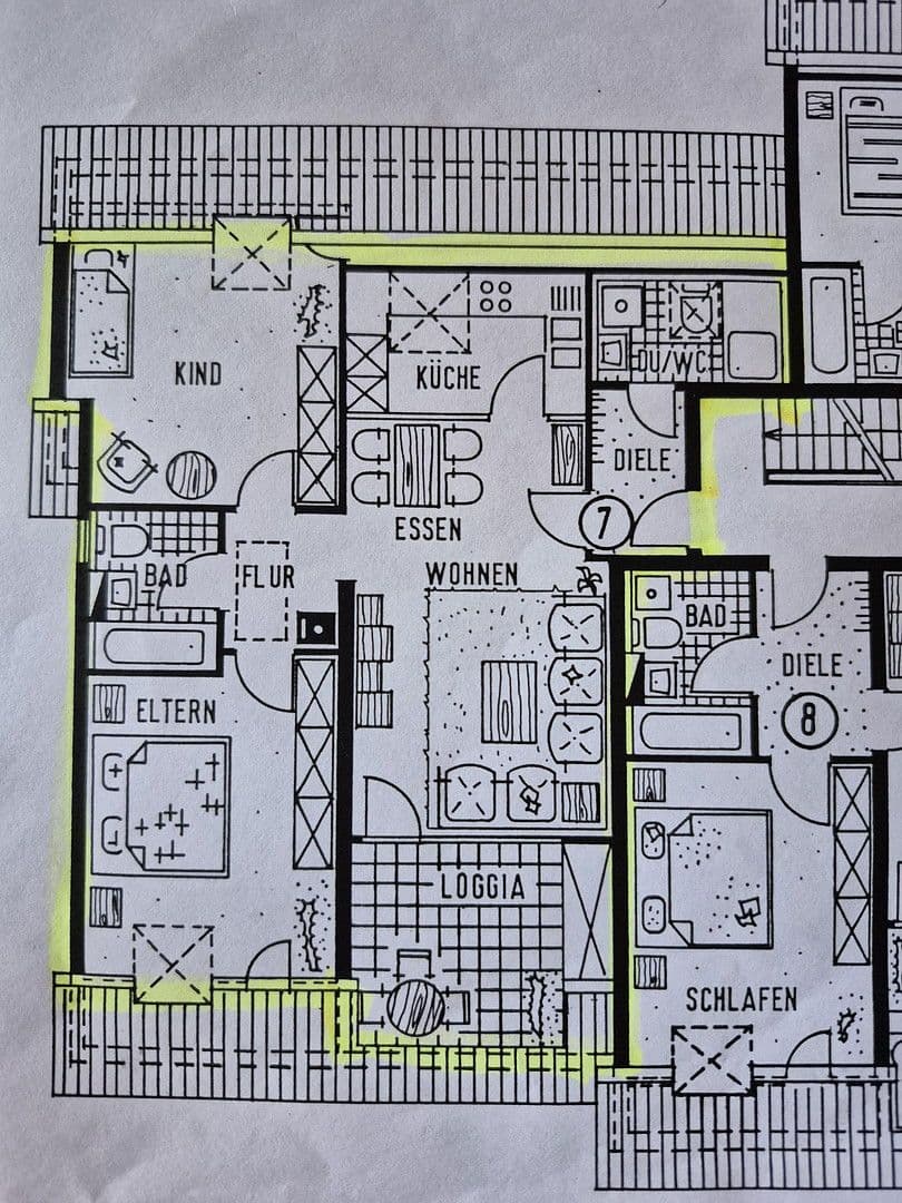 Pronájem bytu 3+1 74 m², Pforzheim, Bádensko-Württembersko Pronájem bytu 3+1 74 m², Pforzheim, Bádensko-Württembersko
