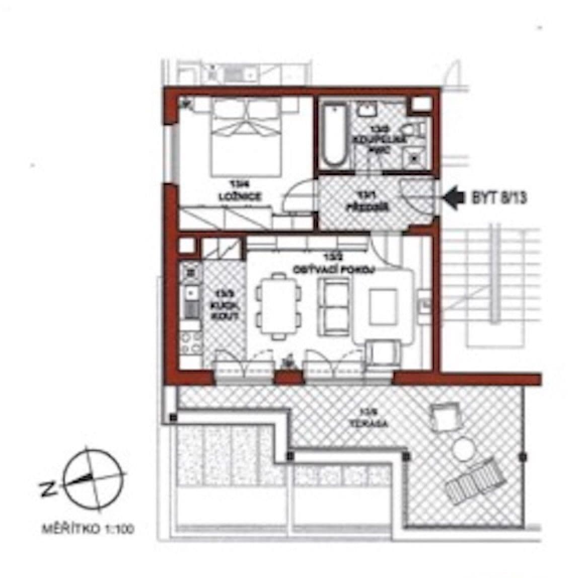 Prodej bytu 2+kk 46 m², Heinemannova, Praha, Praha Prodej bytu 2+kk 46 m², Heinemannova, Praha, Praha