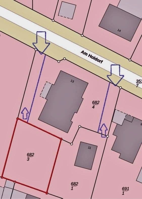 Prodej pozemku 455 m², Am Holdorf 13 a, Langwedel, Dolní Sasko Prodej pozemku 455 m², Am Holdorf 13 a, Langwedel, Dolní Sasko