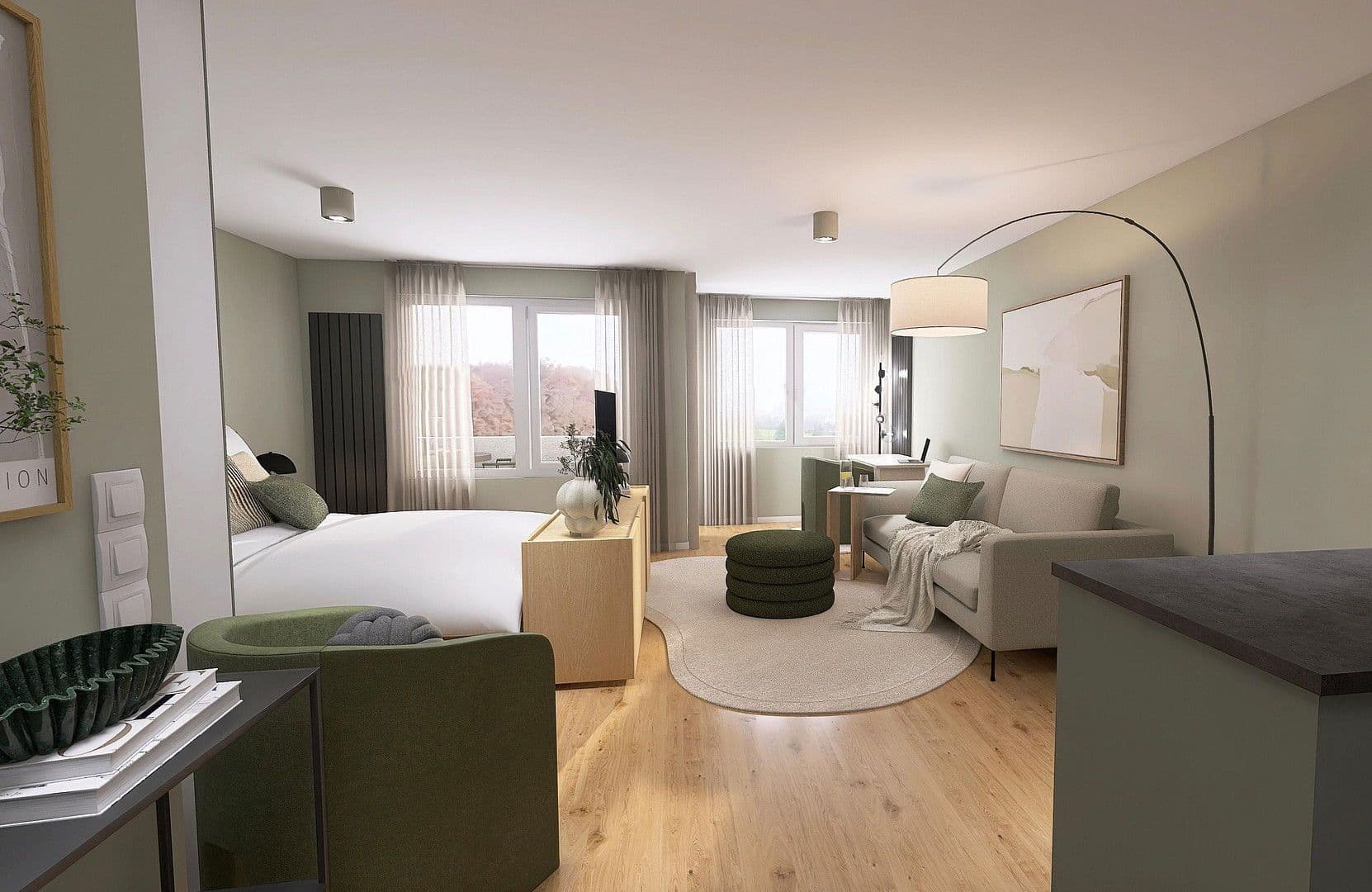 Pronájem bytu 1+kk 48 m², Herdweg 94G, Stuttgart, Bádensko-Württembersko Pronájem bytu 1+kk 48 m², Herdweg 94G, Stuttgart, Bádensko-Württembersko