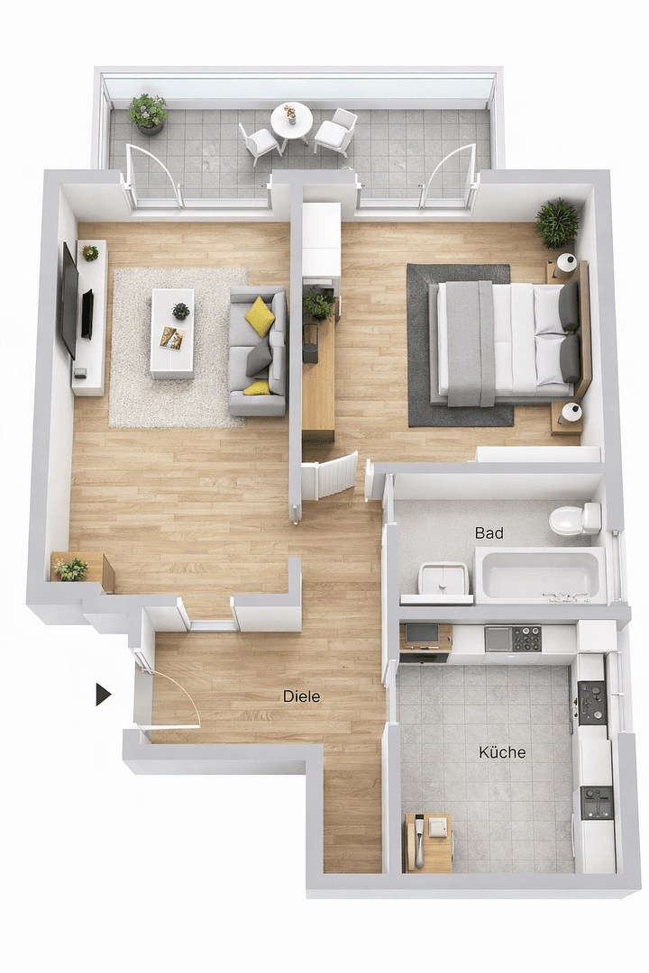 Prodej bytu 2+1 61 m², Köln, Severní Porýní-Vestfálsko Prodej bytu 2+1 61 m², Köln, Severní Porýní-Vestfálsko