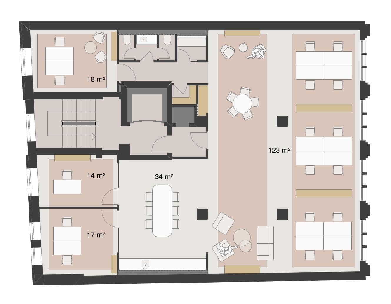 Pronájem kanceláře 250 m², Haßstraße 13/15, Kiel, Šlesvicko-Holštýnsko Pronájem kanceláře 250 m², Haßstraße 13/15, Kiel, Šlesvicko-Holštýnsko
