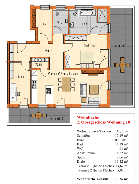 Pronájem bytu 4+1 118 m², Austr. 2, Wernberg-Köblitz, Bavorsko Pronájem bytu 4+1 118 m², Austr. 2, Wernberg-Köblitz, Bavorsko