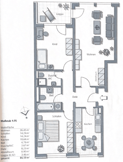 Prodej bytu 3+1 87 m², Frankfurt am Main, Hessen Prodej bytu 3+1 87 m², Frankfurt am Main, Hessen
