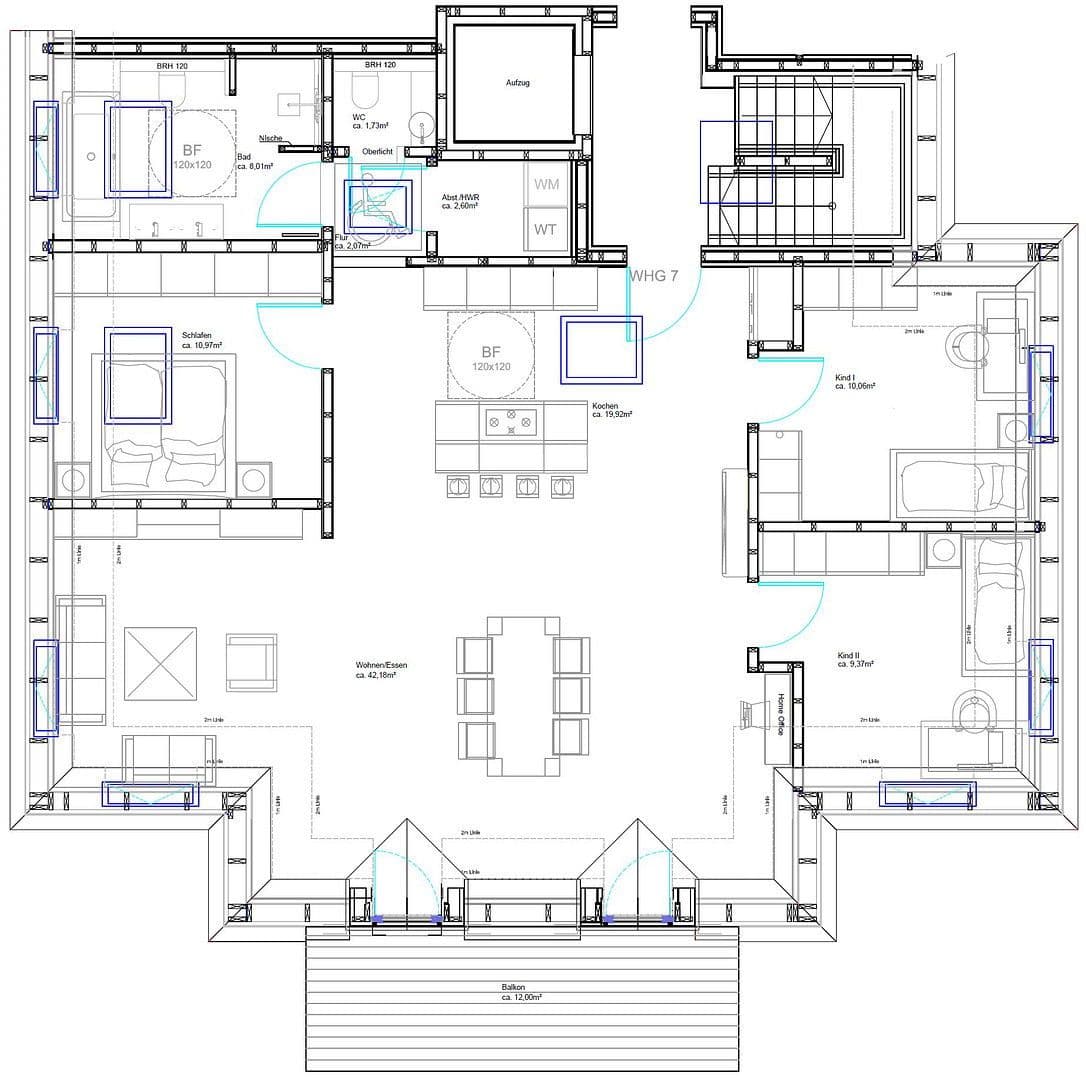 Pronájem bytu 4+1 112 m², Karwinskistr., 61, München, Bavorsko Pronájem bytu 4+1 112 m², Karwinskistr., 61, München, Bavorsko