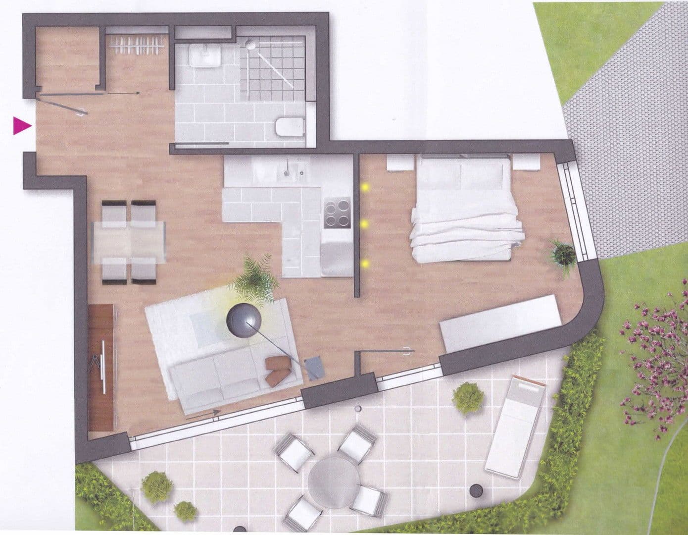 Pronájem bytu 2+1 58 m², Stuttgart-Möhringen, Bádensko-Württembersko Pronájem bytu 2+1 58 m², Stuttgart-Möhringen, Bádensko-Württembersko