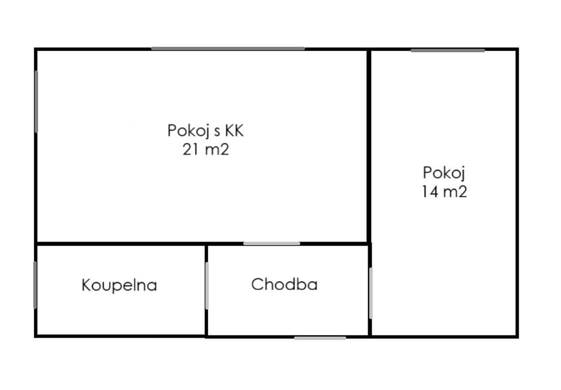 Pronájem bytu 2+kk 43 m², Kpt. Vosky, Kutná Hora, Středočeský kraj Pronájem bytu 2+kk 43 m², Kpt. Vosky, Kutná Hora, Středočeský kraj