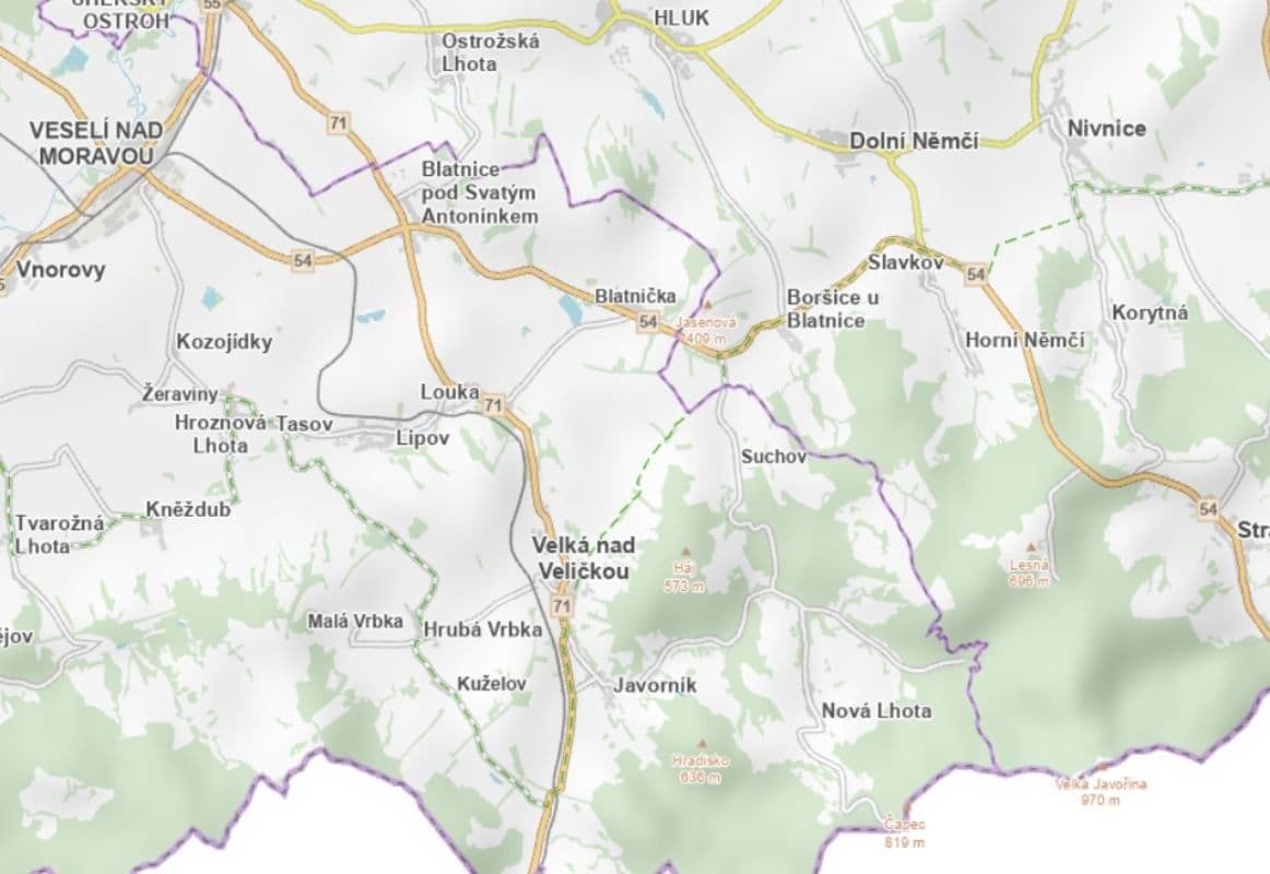 Prodej pozemku 1.296 m², Javorník, Jihomoravský kraj Prodej pozemku 1.296 m², Javorník, Jihomoravský kraj