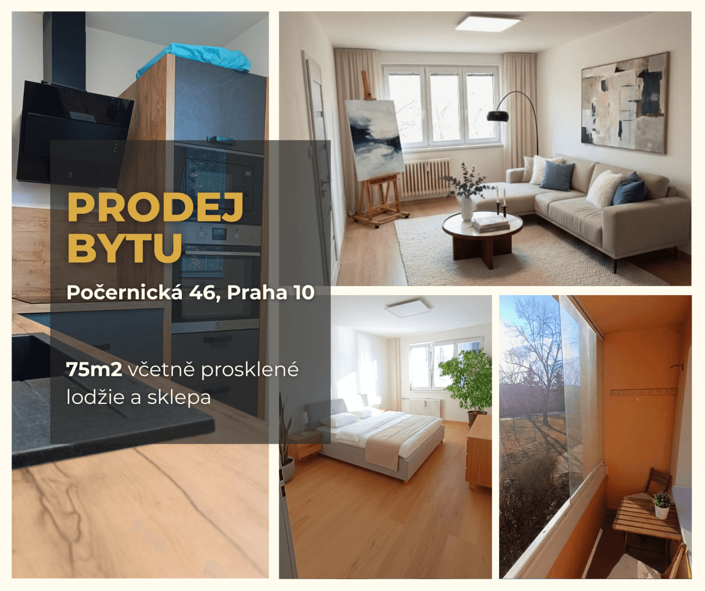 Prodej bytu 3+1 75 m², Počernická, Praha, Praha Prodej bytu 3+1 75 m², Počernická, Praha, Praha