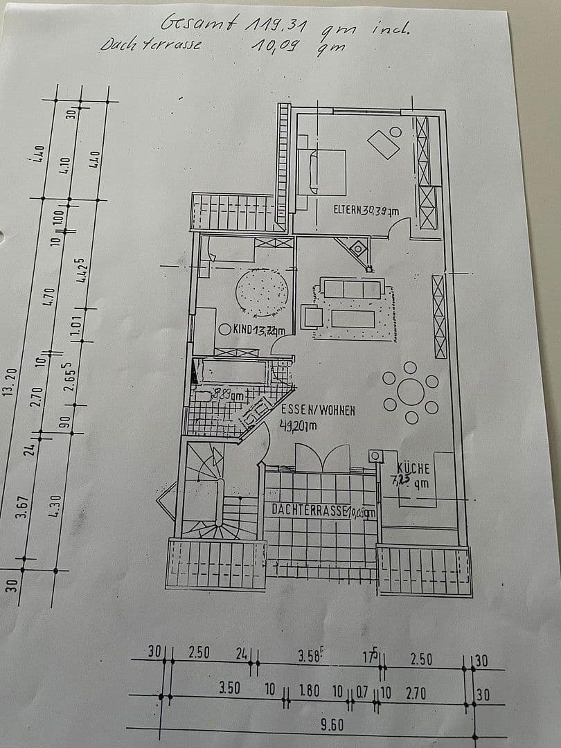 Pronájem bytu 3+1 120 m², Bischofsheim, Hessen Pronájem bytu 3+1 120 m², Bischofsheim, Hessen