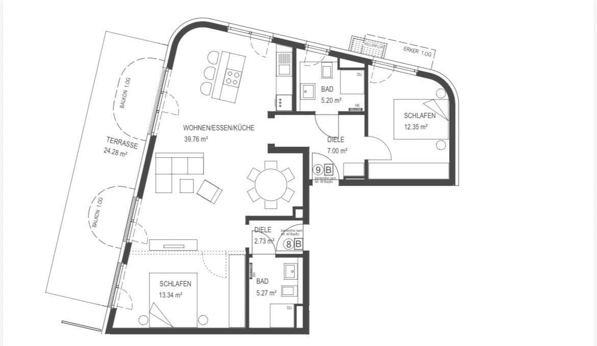 Prodej bytu 3+1 100 m², München, Bavorsko Prodej bytu 3+1 100 m², München, Bavorsko