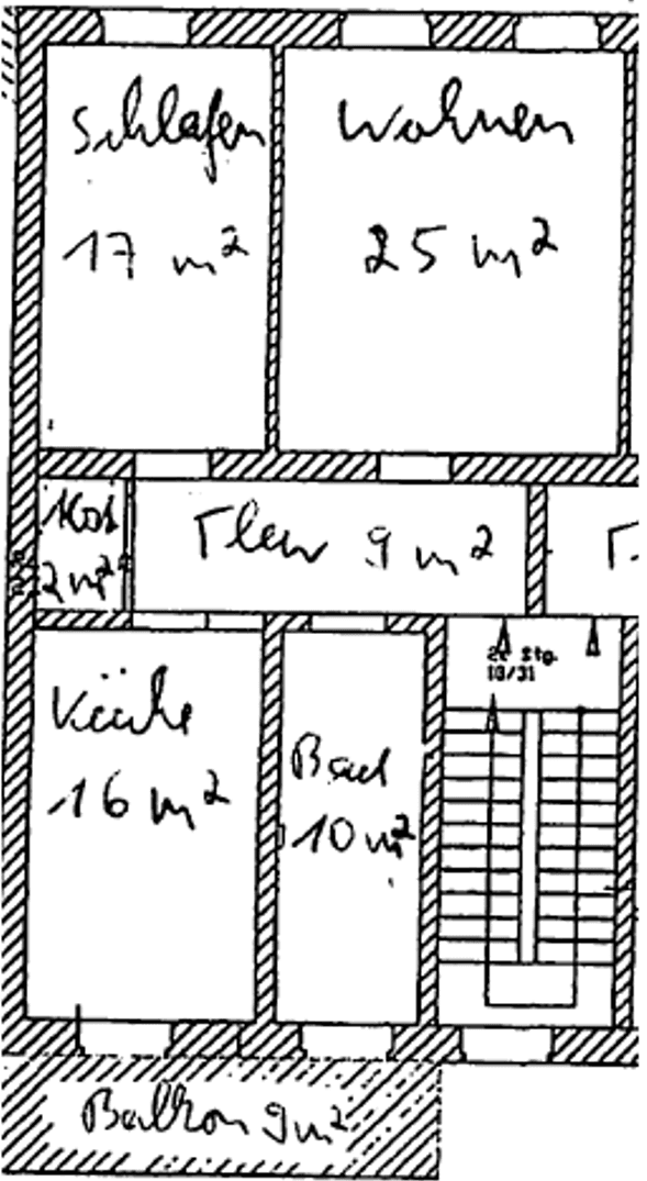 Pronájem bytu 2+1 84 m², Krukenbergstraße 1, Halle, Sasko-Anhaltsko Pronájem bytu 2+1 84 m², Krukenbergstraße 1, Halle, Sasko-Anhaltsko