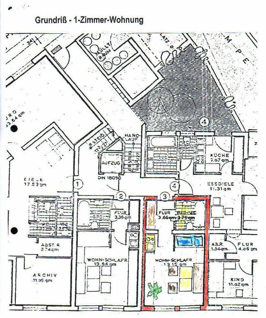 Pronájem bytu 1+1 27 m², Nürnberg, Bavorsko Pronájem bytu 1+1 27 m², Nürnberg, Bavorsko