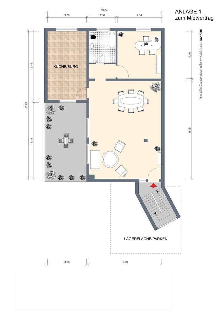 Pronájem kanceláře 130 m², Lagerstraße 12, Mannheim, Bádensko-Württembersko Pronájem kanceláře 130 m², Lagerstraße 12, Mannheim, Bádensko-Württembersko