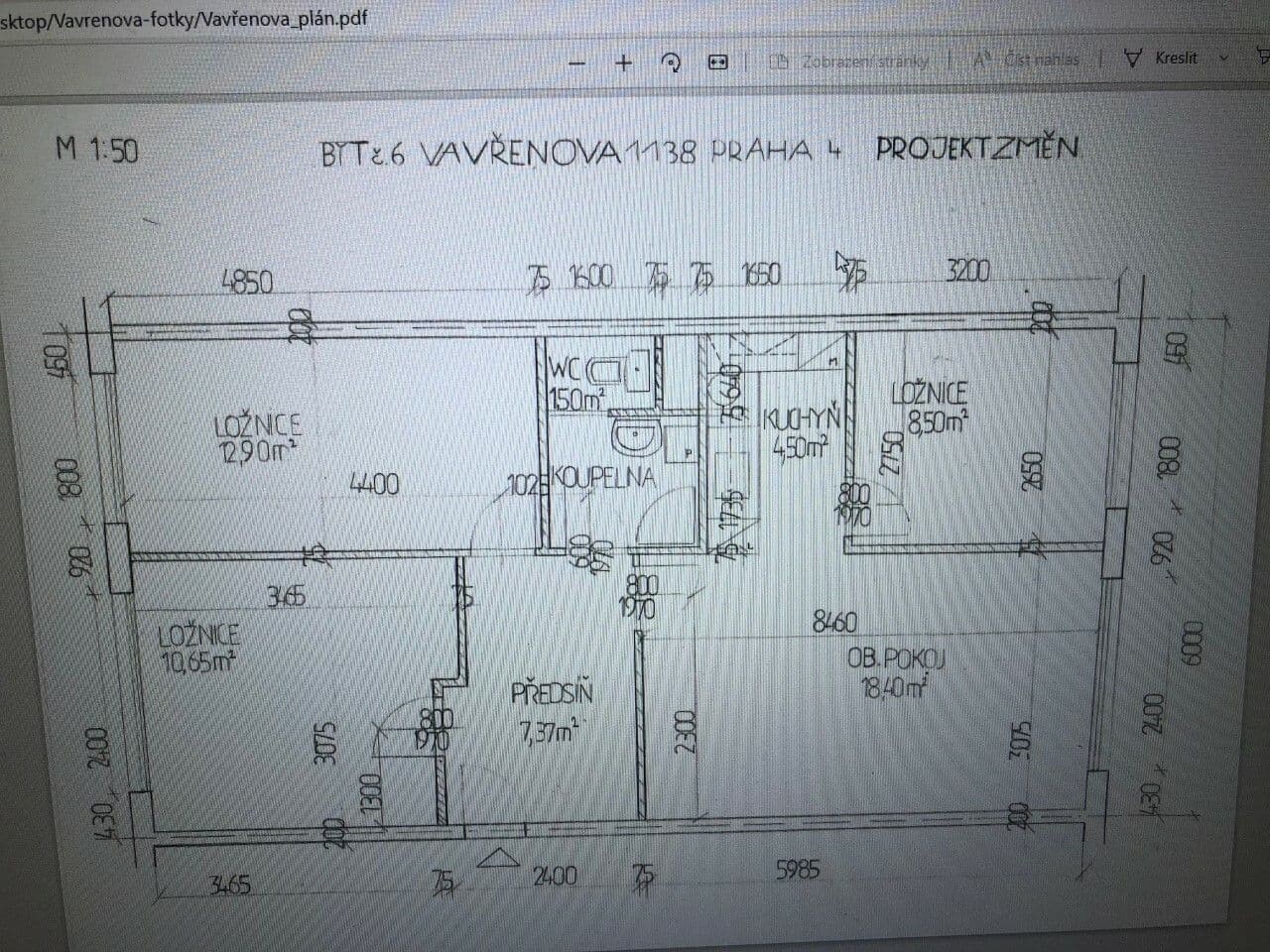 Pronájem bytu 4+kk 74 m², Vavřenova, Praha, Praha Pronájem bytu 4+kk 74 m², Vavřenova, Praha, Praha