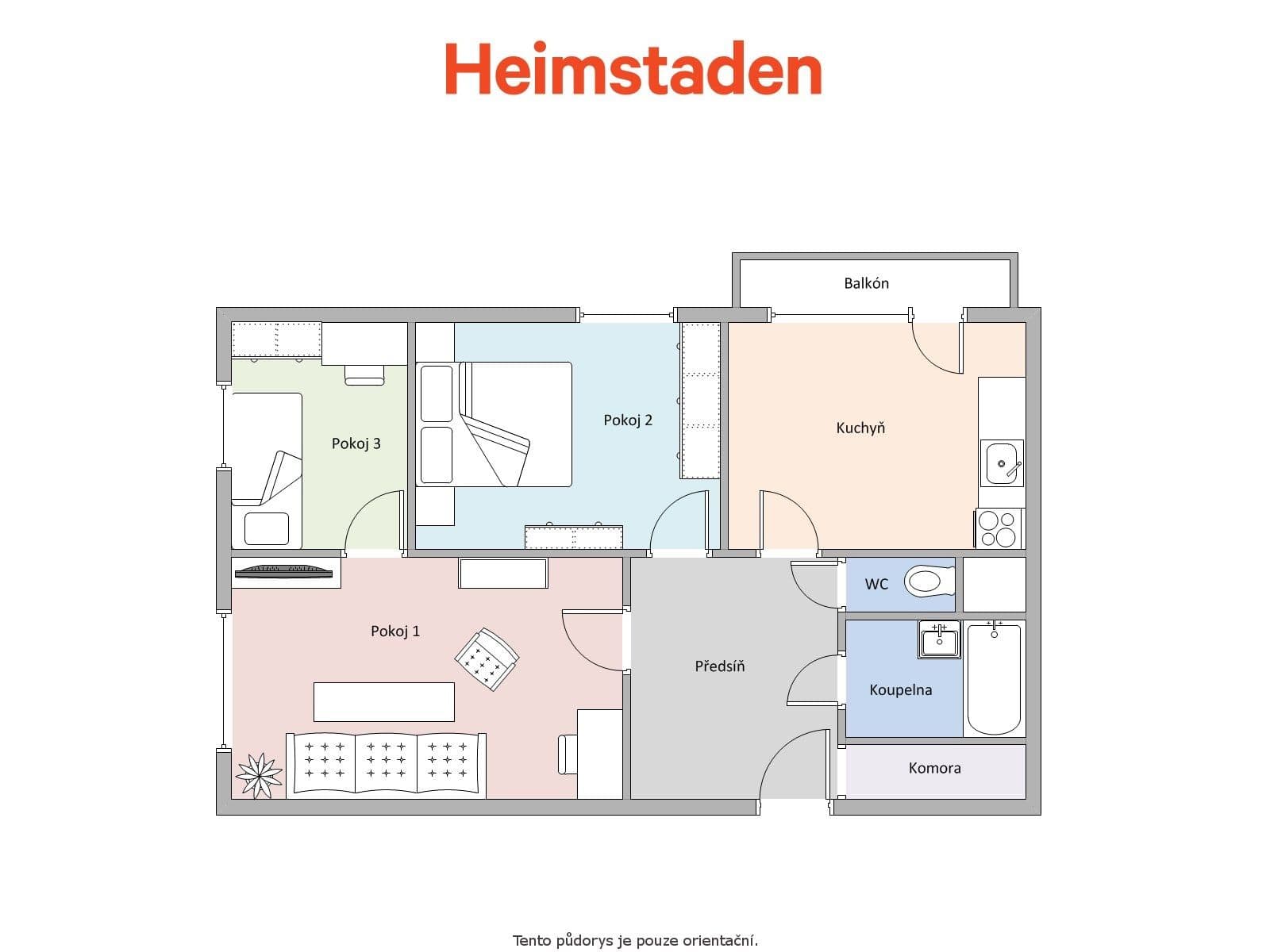 Pronájem bytu 3+1 66 m², Osvobození, Orlová, Moravskoslezský kraj Pronájem bytu 3+1 66 m², Osvobození, Orlová, Moravskoslezský kraj