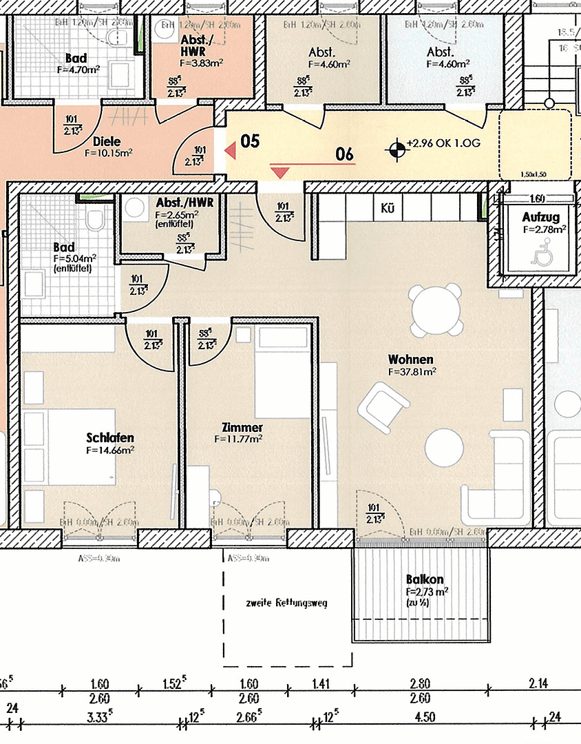 Pronájem bytu 3+1 80 m², Hamburger Allee 51b, Nauen, Braniborsko Pronájem bytu 3+1 80 m², Hamburger Allee 51b, Nauen, Braniborsko