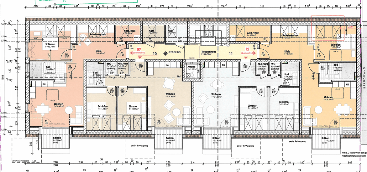 Pronájem bytu 3+1 80 m², Hamburger Allee 51b, Nauen, Braniborsko Pronájem bytu 3+1 80 m², Hamburger Allee 51b, Nauen, Braniborsko