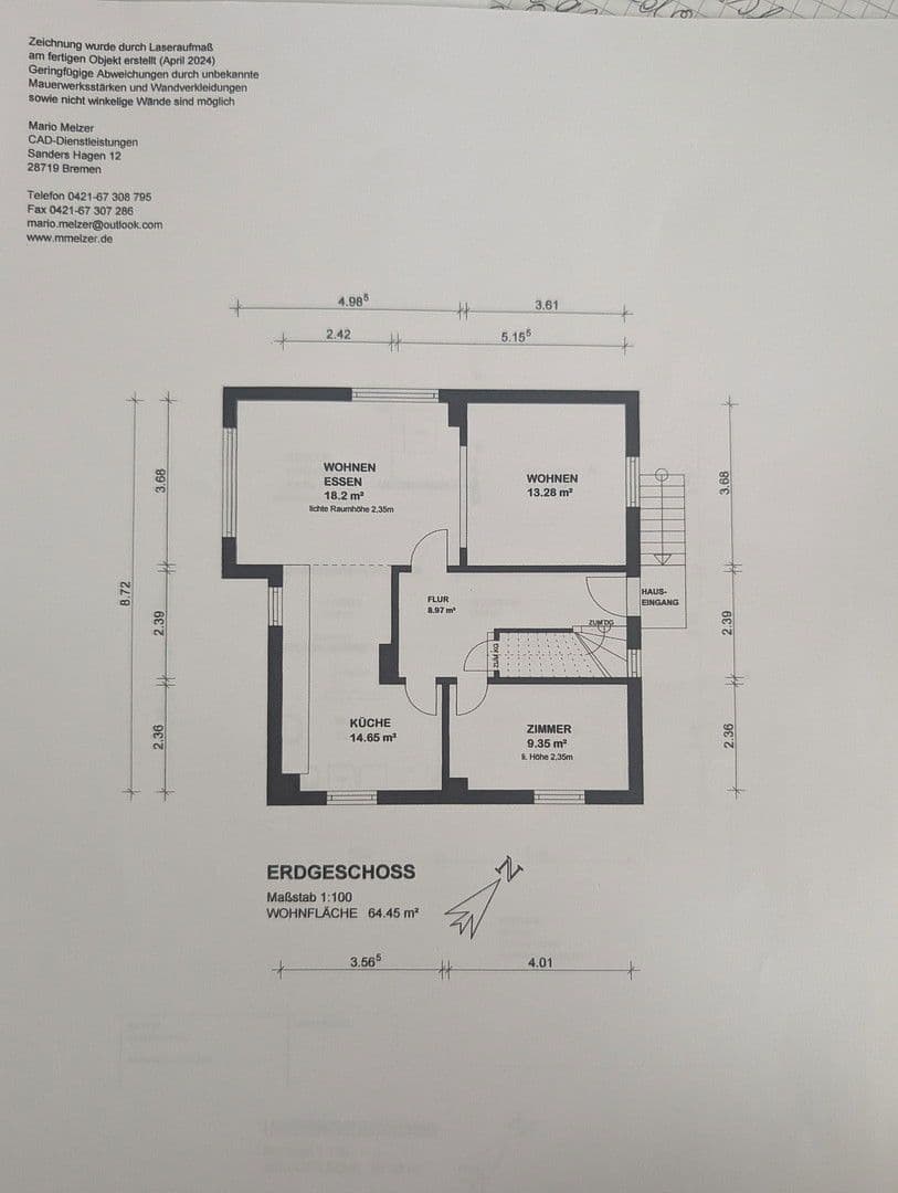 Prodej domu 122 m², pozemek 826 m², Bremen, Bremen Prodej domu 122 m², pozemek 826 m², Bremen, Bremen