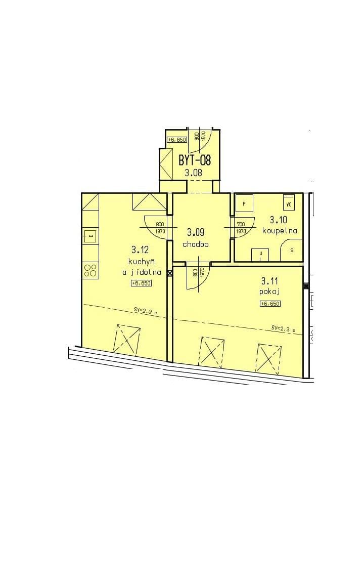 Pronájem bytu 2+kk 66 m², Ořešská, Praha, Praha Pronájem bytu 2+kk 66 m², Ořešská, Praha, Praha
