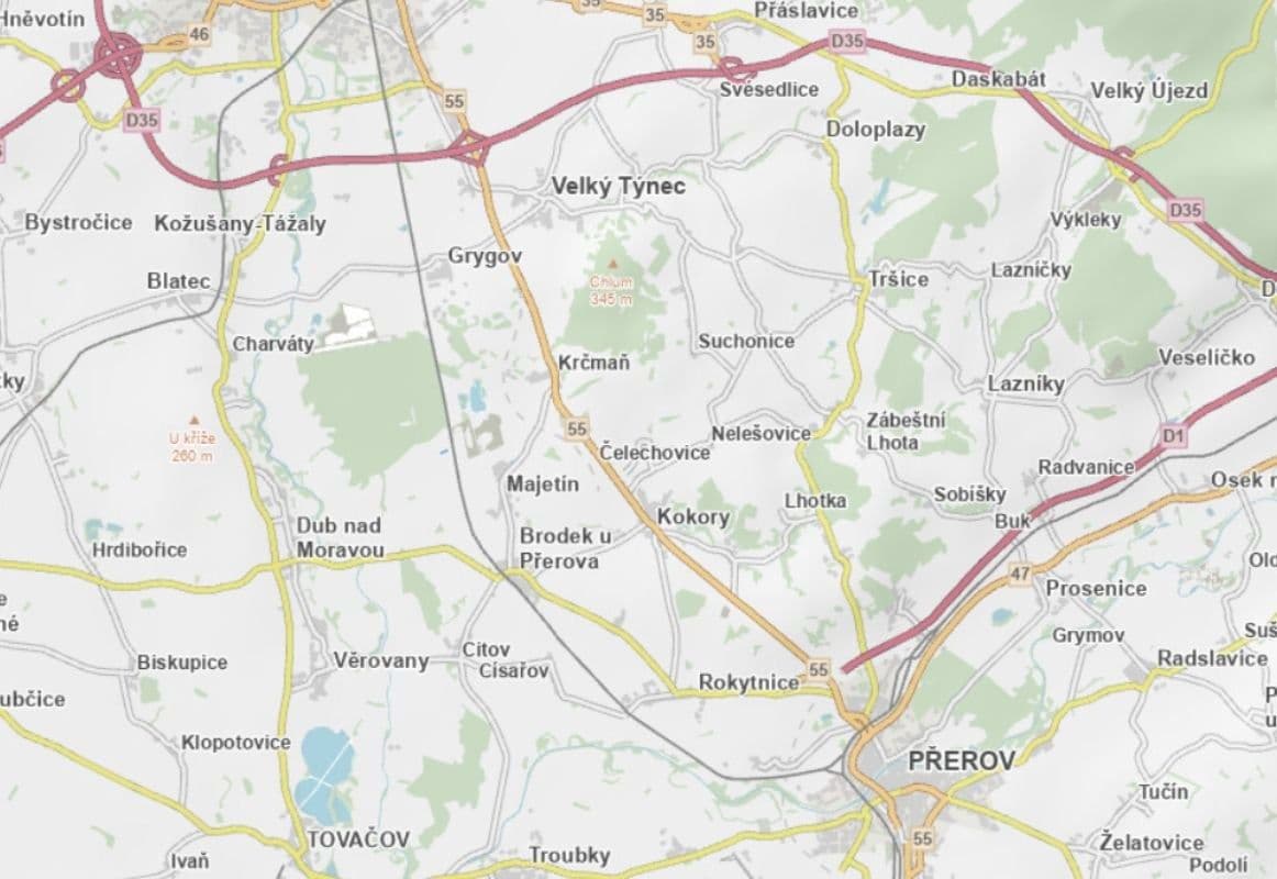 Prodej pozemku 3.728 m², Majetín, Olomoucký kraj Prodej pozemku 3.728 m², Majetín, Olomoucký kraj