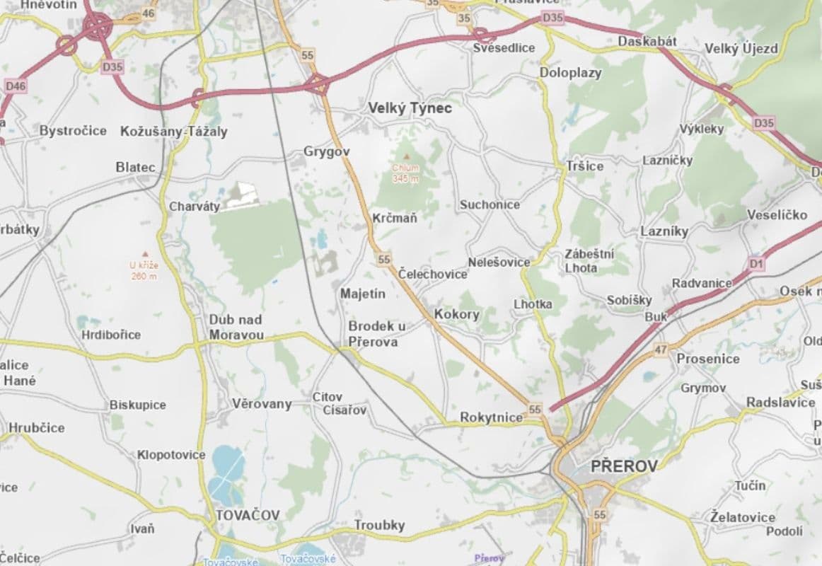 Prodej pozemku 5.044 m², Majetín, Olomoucký kraj Prodej pozemku 5.044 m², Majetín, Olomoucký kraj