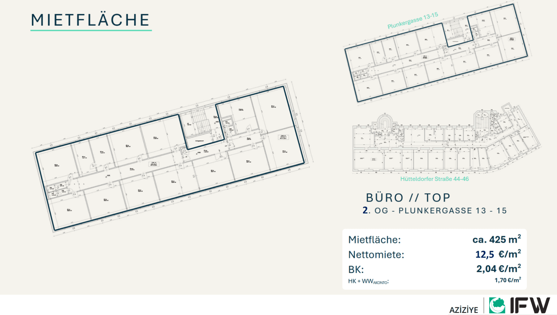 Pronájem kanceláře 425 m², Plunkergasse 13-15, Wien, Wien Pronájem kanceláře 425 m², Plunkergasse 13-15, Wien, Wien