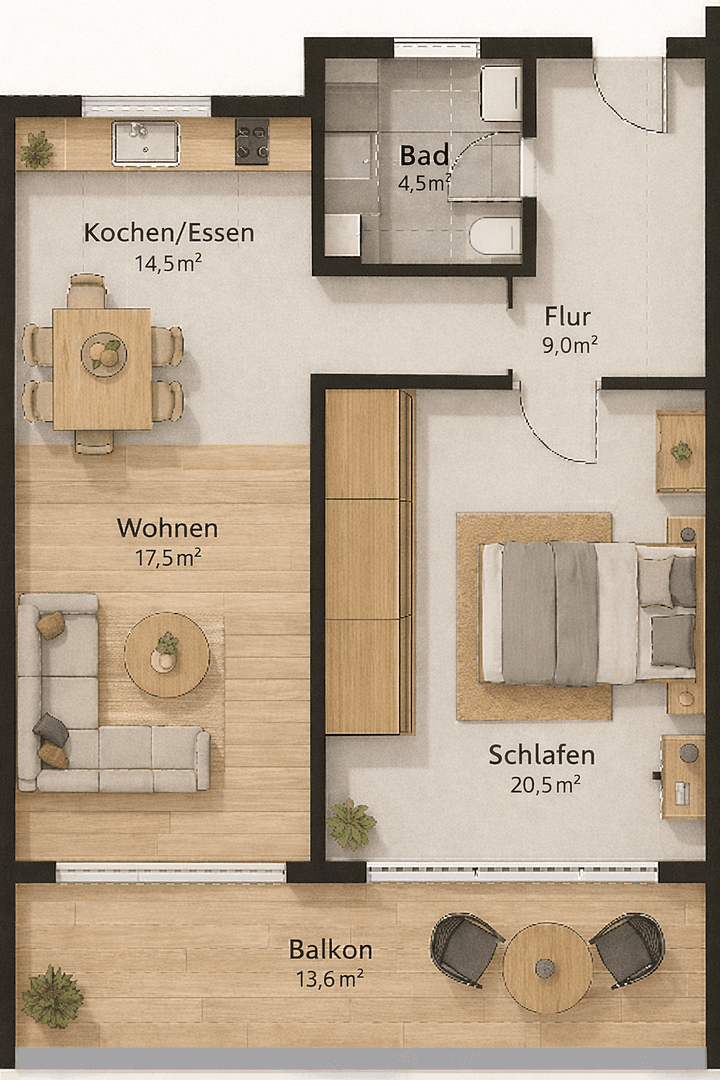Pronájem bytu 2+1 70 m², Versbacher Str. 102, Würzburg, Bavorsko Pronájem bytu 2+1 70 m², Versbacher Str. 102, Würzburg, Bavorsko