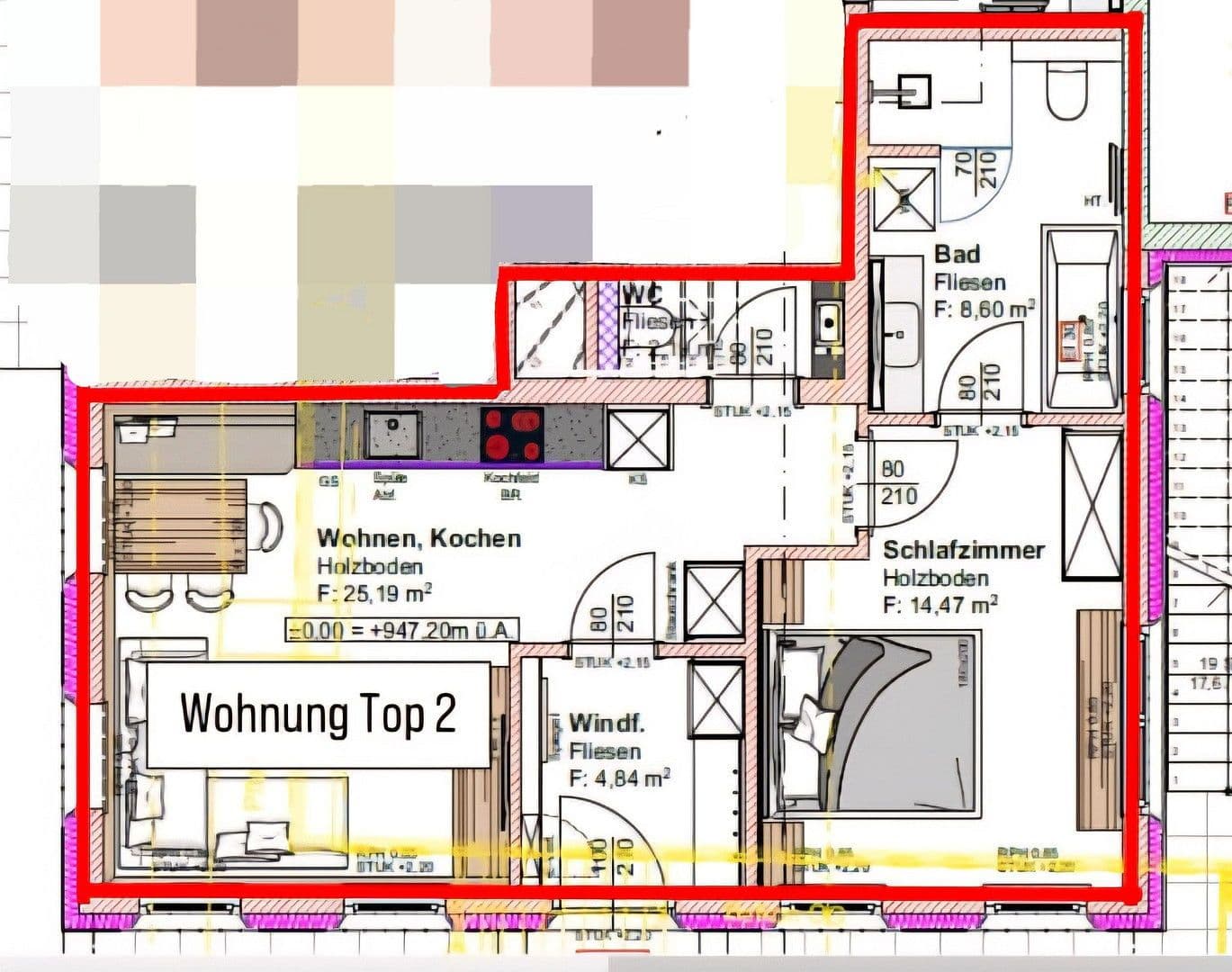 Pronájem bytu 2+1 57 m², Hornweg 3, Oberndorf in Tirol, Tyrolsko Pronájem bytu 2+1 57 m², Hornweg 3, Oberndorf in Tirol, Tyrolsko