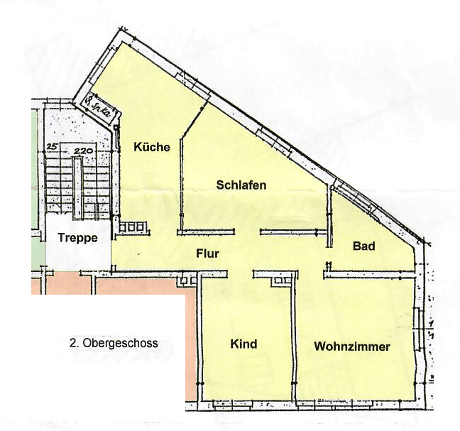 Pronájem bytu 3+1 69 m², Bohmter Str. 54, Osnabrück, Dolní Sasko Pronájem bytu 3+1 69 m², Bohmter Str. 54, Osnabrück, Dolní Sasko