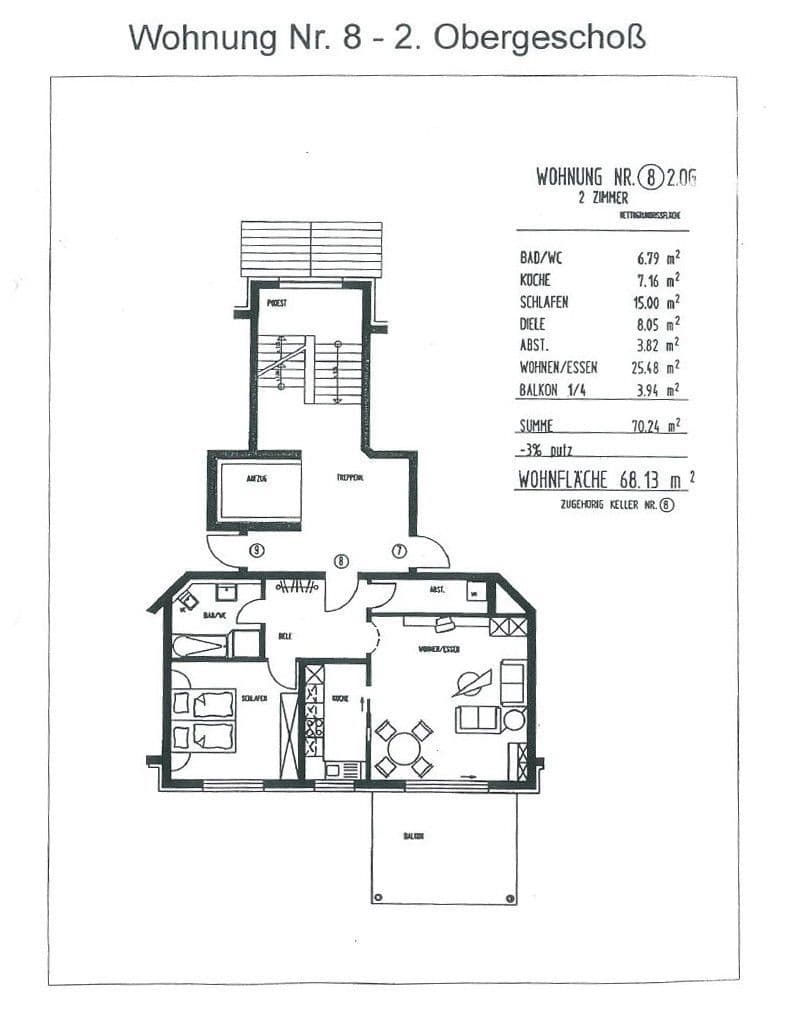 Pronájem bytu 2+1 68 m², Waldshut-Tiengen, Bádensko-Württembersko Pronájem bytu 2+1 68 m², Waldshut-Tiengen, Bádensko-Württembersko