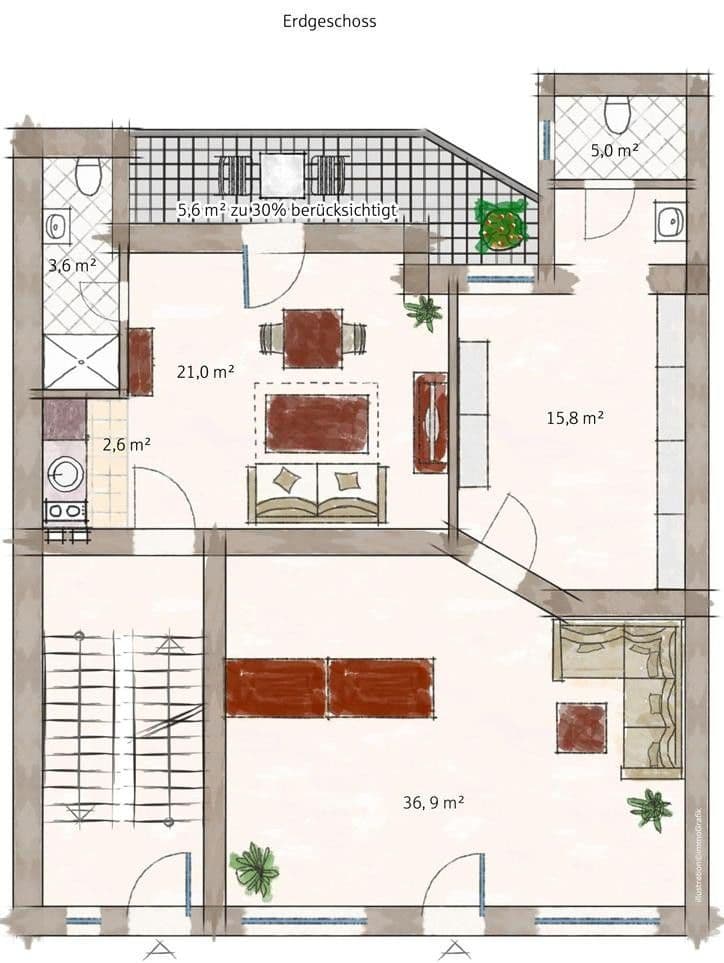 Prodej domu 328 m², pozemek 266 m², Essen Frohnhausen, Severní Porýní-Vestfálsko Prodej domu 328 m², pozemek 266 m², Essen Frohnhausen, Severní Porýní-Vestfálsko