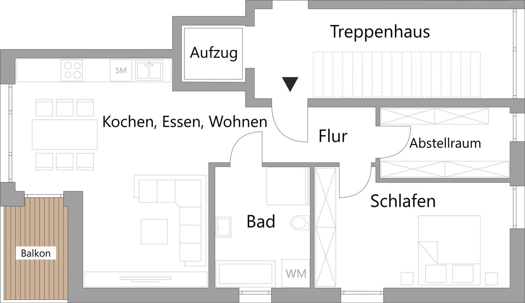 Pronájem bytu 2+1 70 m², Neunkirchen-Seelscheid, Severní Porýní-Vestfálsko Pronájem bytu 2+1 70 m², Neunkirchen-Seelscheid, Severní Porýní-Vestfálsko