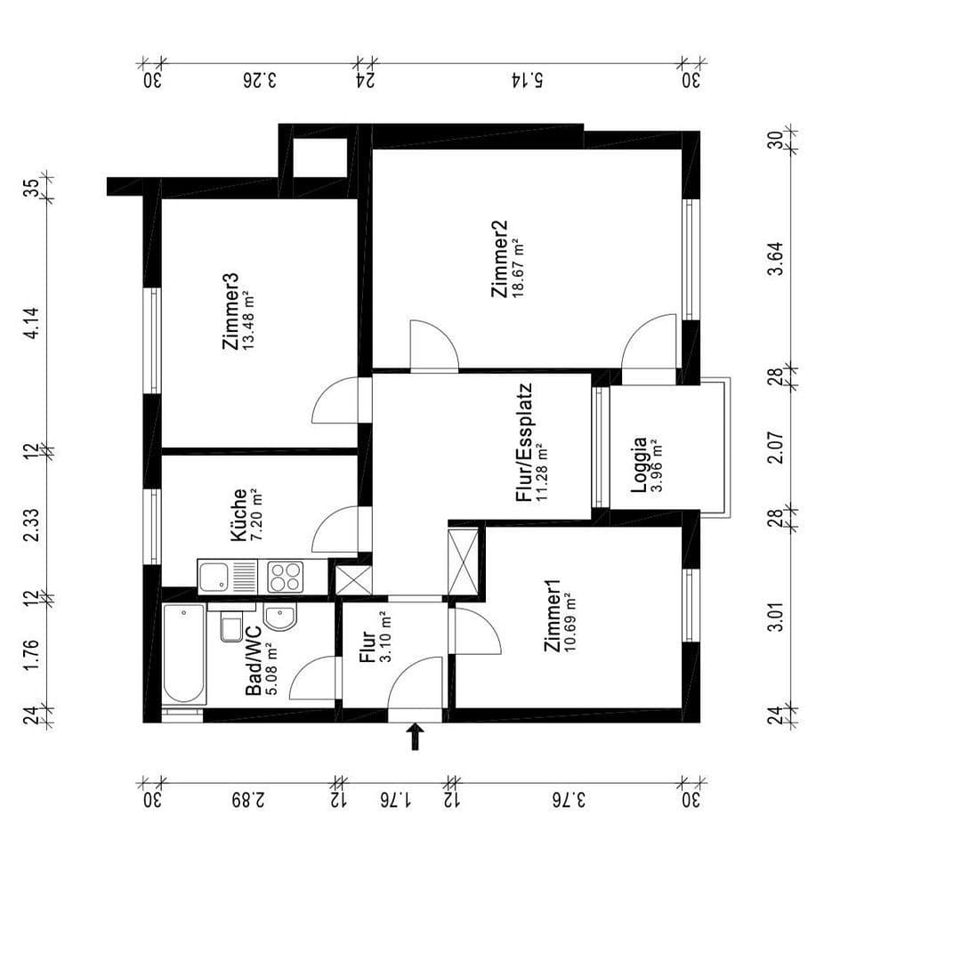 Prodej bytu 3+1 71 m², Heusenstamm, Hessen Prodej bytu 3+1 71 m², Heusenstamm, Hessen