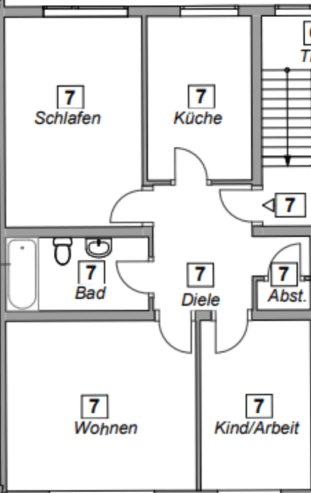 Pronájem bytu 3+1 71 m², Leimbacherstraße 50, Wuppertal, Severní Porýní-Vestfálsko Pronájem bytu 3+1 71 m², Leimbacherstraße 50, Wuppertal, Severní Porýní-Vestfálsko