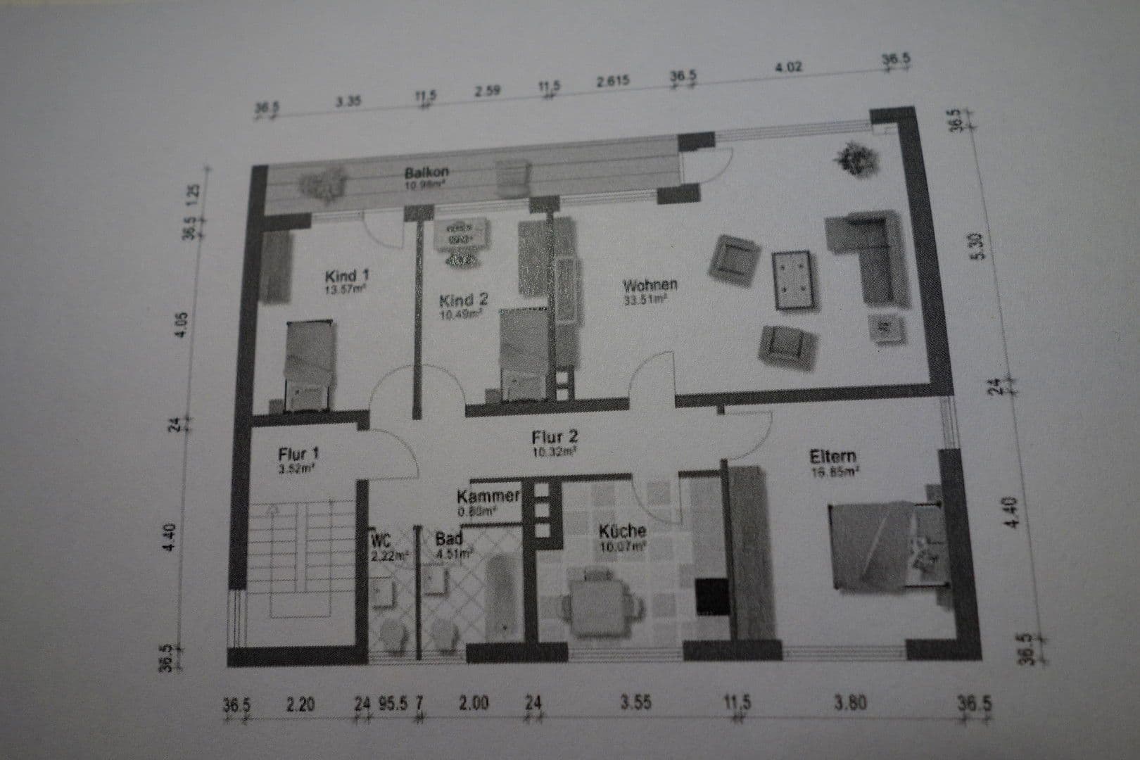 Pronájem bytu 4+1 100 m², Harthausen, Bavorsko Pronájem bytu 4+1 100 m², Harthausen, Bavorsko
