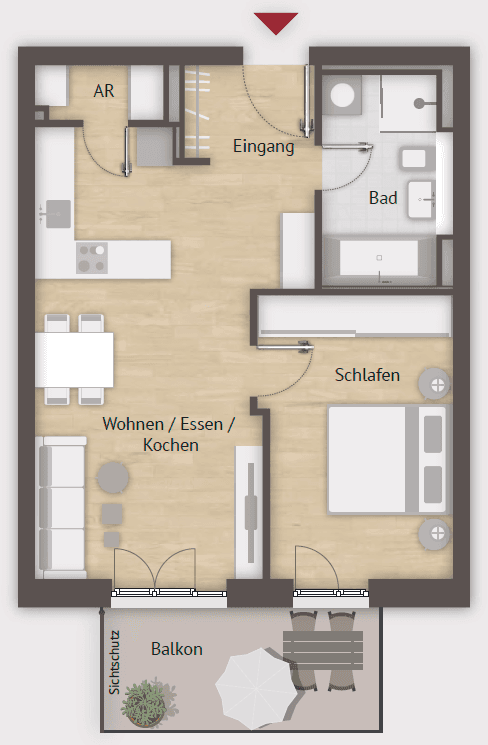 Pronájem bytu 2+1 56 m², Nordring 146, Nürnberg, Bavorsko Pronájem bytu 2+1 56 m², Nordring 146, Nürnberg, Bavorsko