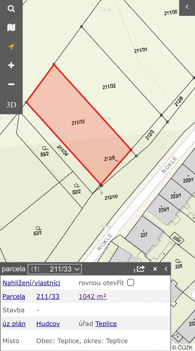 Prodej pozemku 1.088 m², Teplice, Ústecký kraj Prodej pozemku 1.088 m², Teplice, Ústecký kraj