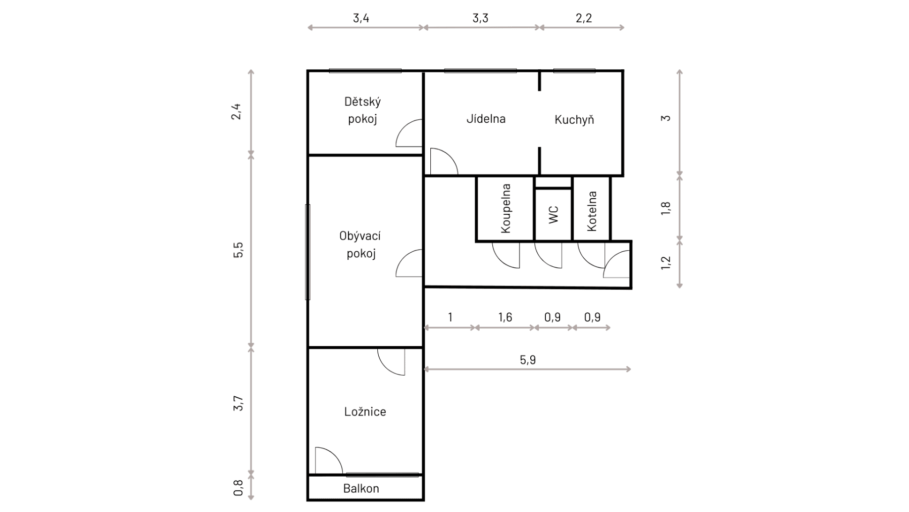 Prodej bytu 3+1 75 m², Jedlová, Pardubický kraj Prodej bytu 3+1 75 m², Jedlová, Pardubický kraj