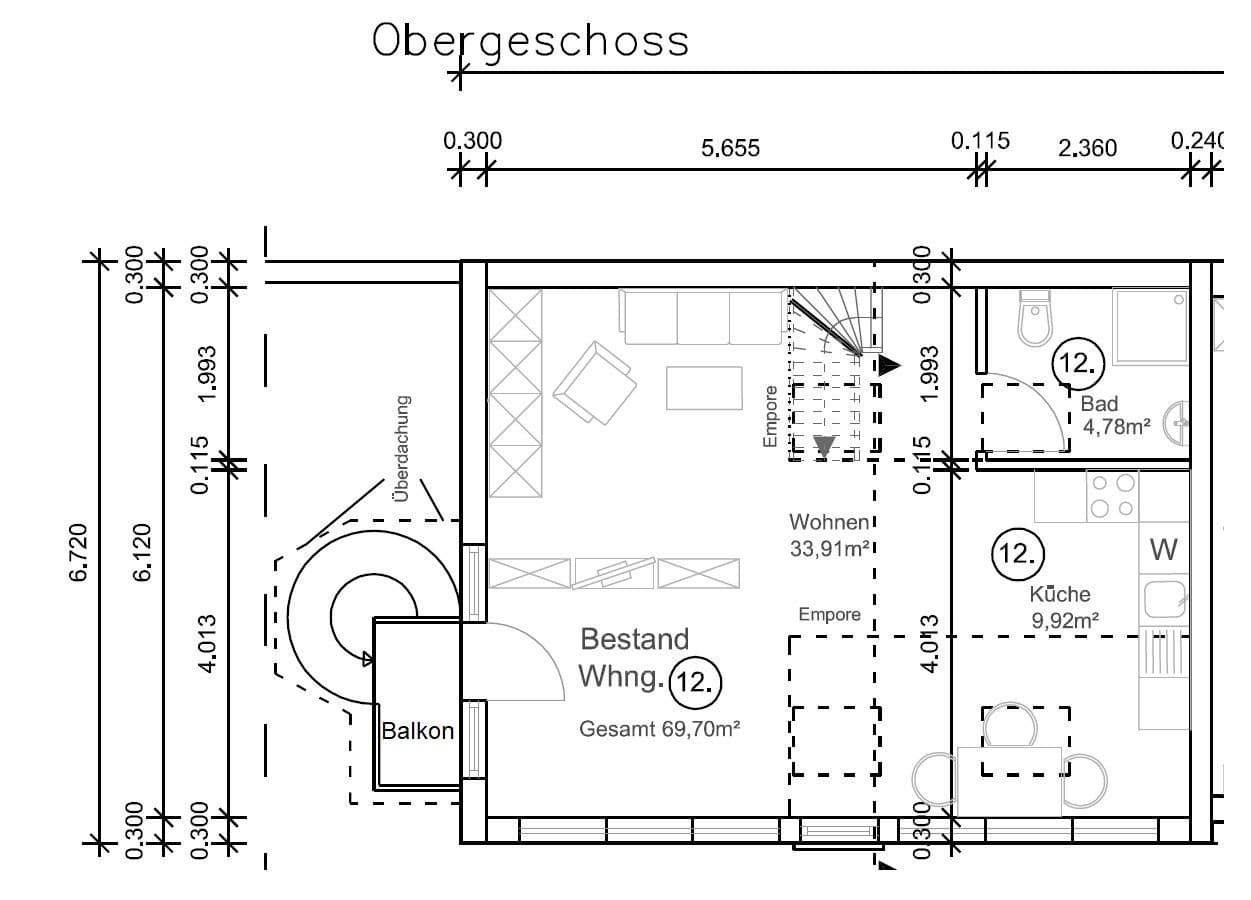 Pronájem bytu 2+1 71 m², Neustadter Str. 73, Mutterstadt, Porýní-Falc Pronájem bytu 2+1 71 m², Neustadter Str. 73, Mutterstadt, Porýní-Falc