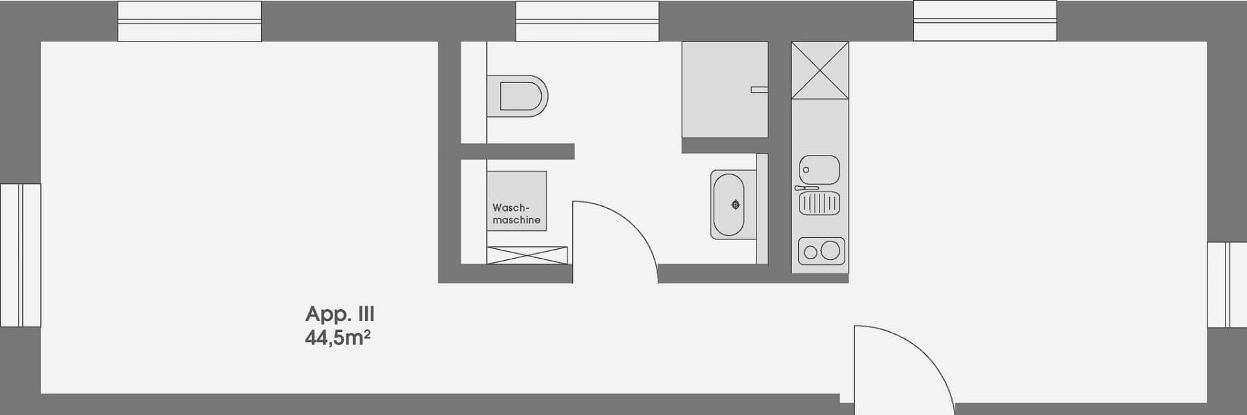 Pronájem bytu 2+1 45 m², Allgäuer Straße 8, Wolfertschwenden, Bavorsko Pronájem bytu 2+1 45 m², Allgäuer Straße 8, Wolfertschwenden, Bavorsko