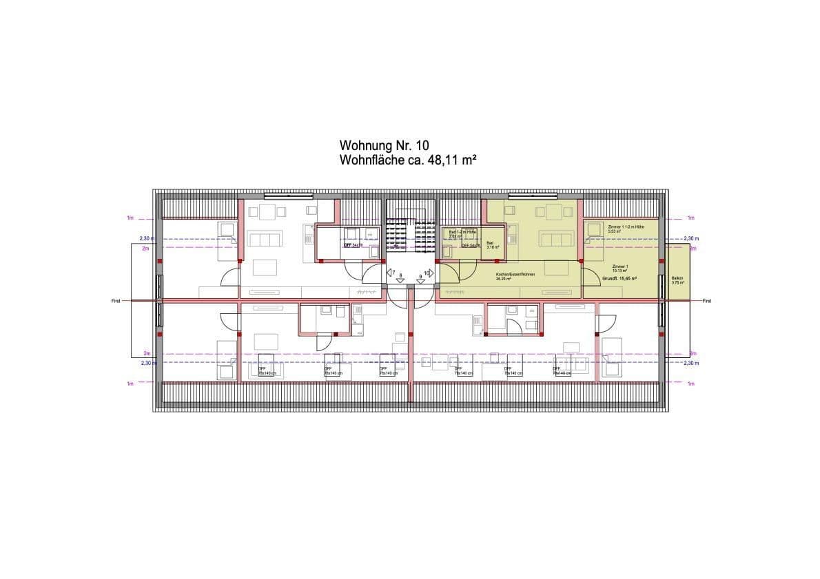 Prodej bytu 2+1 49 m², Ingolstadt Haunwöhr, Bavorsko Prodej bytu 2+1 49 m², Ingolstadt Haunwöhr, Bavorsko