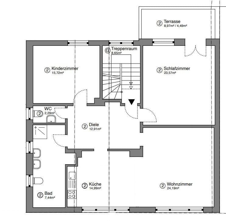 Prodej bytu 3+kk 106 m², Mulheim an der Ruhr, Severní Porýní-Vestfálsko Prodej bytu 3+kk 106 m², Mulheim an der Ruhr, Severní Porýní-Vestfálsko