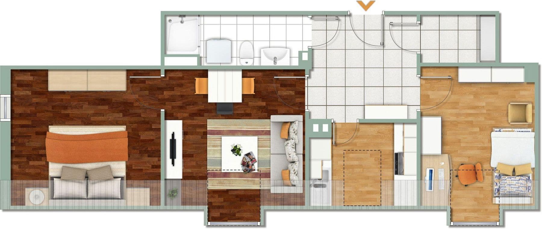Pronájem bytu 3+1 57 m², Anne-Frank-Straße 2a, Mülheim an der Ruhr, Severní Porýní-Vestfálsko Pronájem bytu 3+1 57 m², Anne-Frank-Straße 2a, Mülheim an der Ruhr, Severní Porýní-Vestfálsko